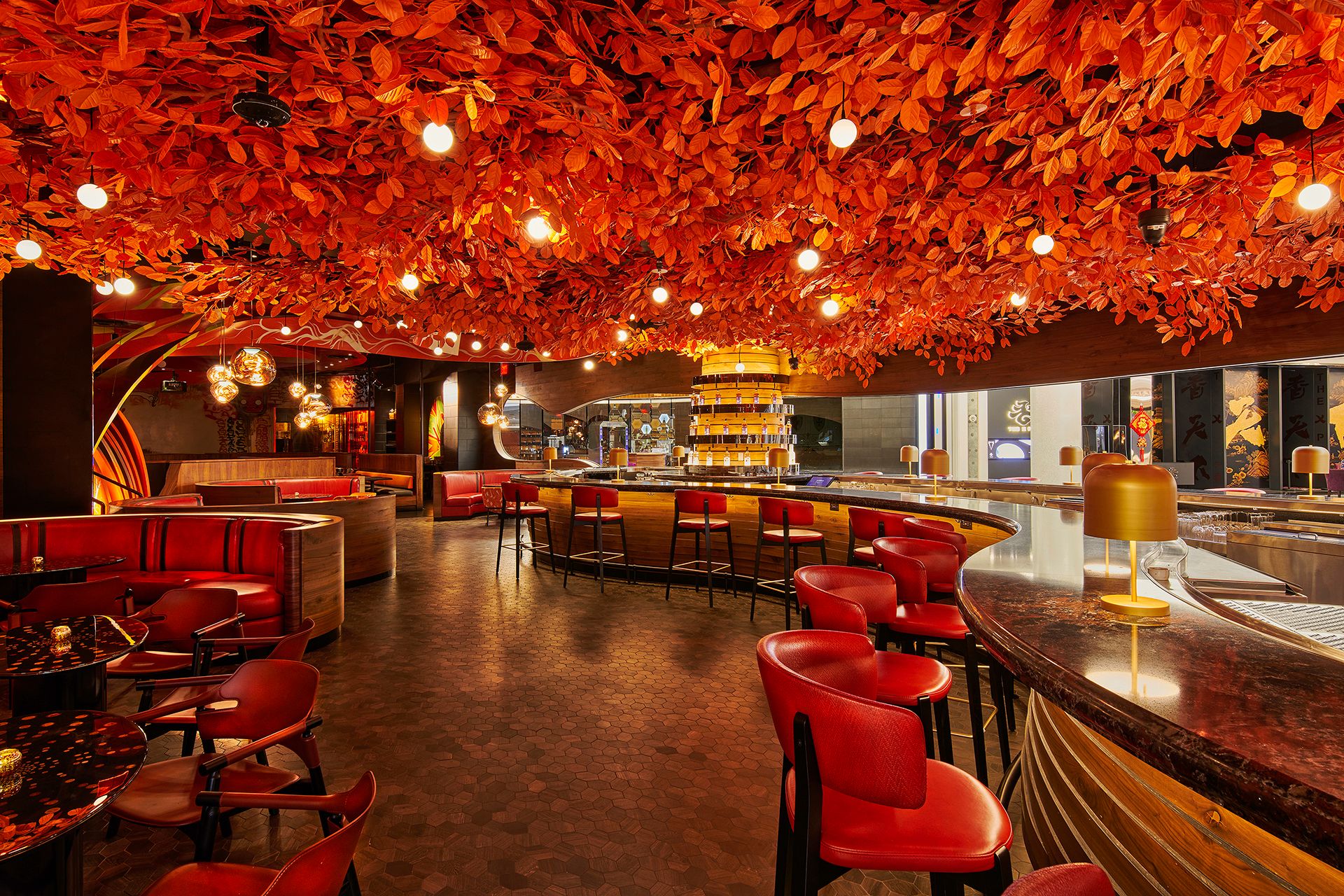 SUSHISAMBA Las Vegas tree bar & lounge interior